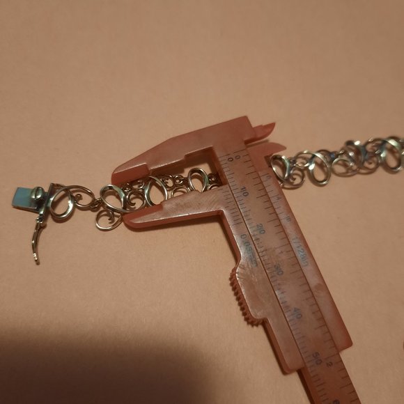 Gold Plated Silver with diamond accents, opals, pink sapphires - 17 inches - Picture 12 of 12